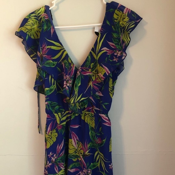 H&M divided open back dress floral - Picture 5 of 5